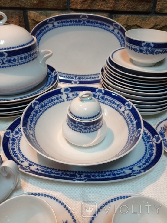 Antique dinner set "Frederica", 6 mon, 37 pieces, Schumann Arzberg, Germany, photo number 8