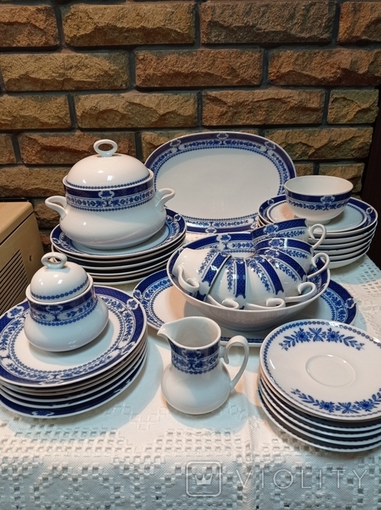 Antique dinner set "Frederica", 6 mon, 37 pieces, Schumann Arzberg, Germany, photo number 11