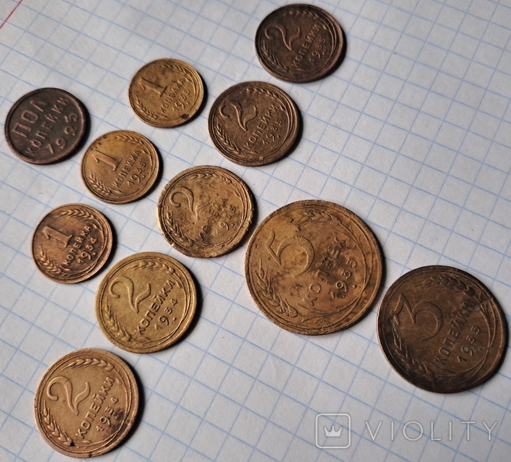 Монети СРСР 1934, 1935 року, нового і старого зразка, photo number 4