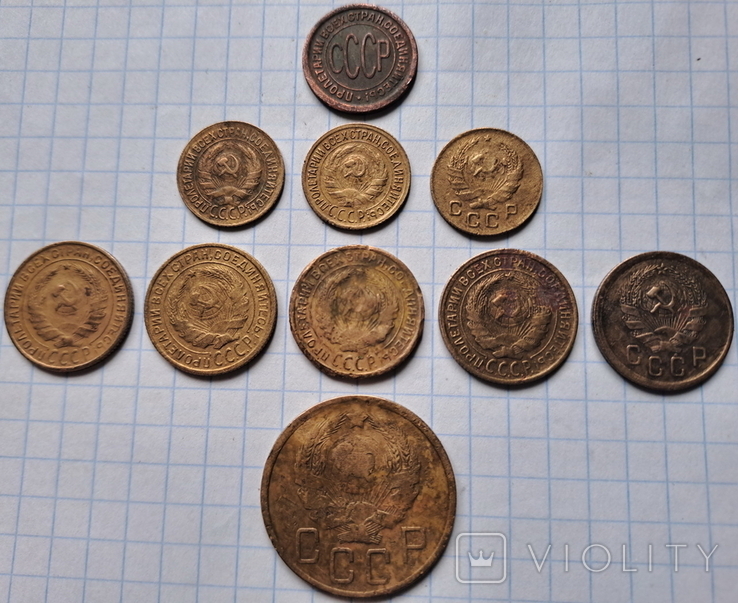 Монети СРСР 1934, 1935 року, нового і старого зразка, photo number 10