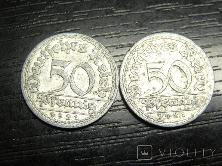 50 Pfennigs Germany 1921 (two varieties), photo number 3