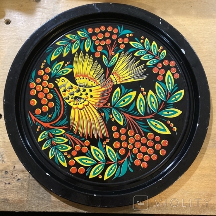 Decorative plate Petrykivka painting, photo number 2