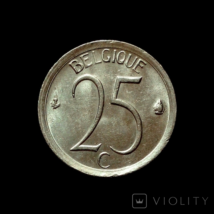 Бельгия 25 сантимов 1964 г. - BELGIQUE, фото №2