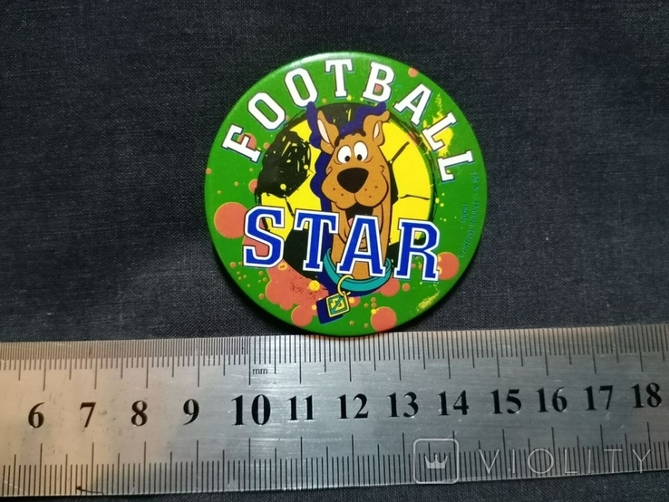 Значок Football Star Scooby-Doo, Скуби-Ду, фото №5