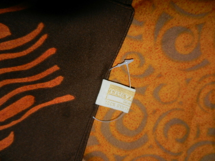 Trevira, Германия. Большой коричневый платок, новый., фото №5