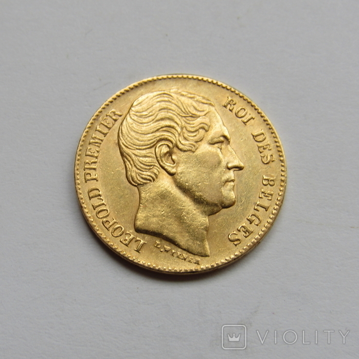 20 франков 1865 г. Бельгия, фото №4