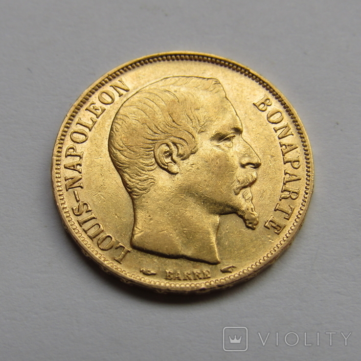 20 франков 1852 г. Франция, фото №4