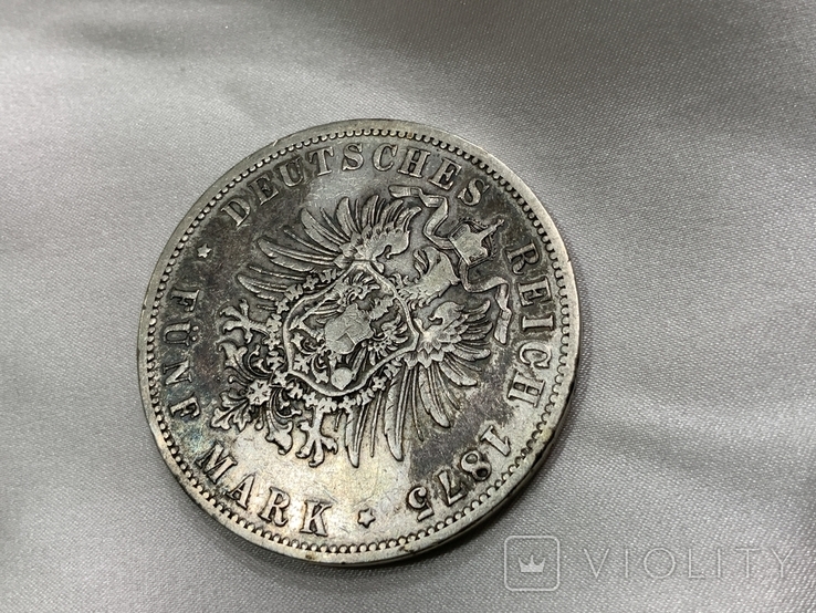 5 марок 1875 рік В, фото №6