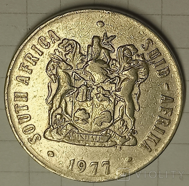 ЮАР 50 центов 1977, фото №3
