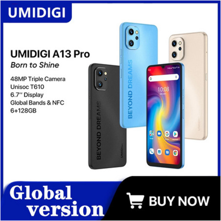  UMIDIGI A13 Pro NFC 6/128 ГБ Black/Blue, фото №2