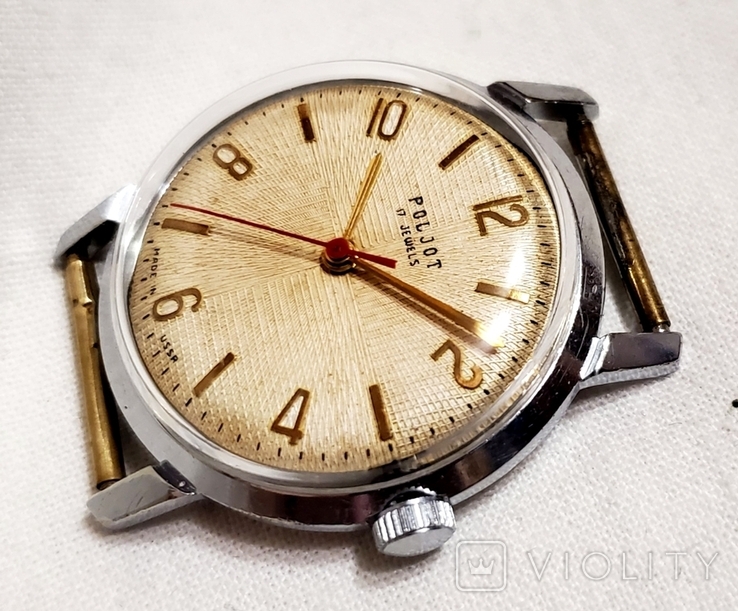 Export watch Flight of 17 stones in chrome case 1MChZ named after Kirov of the USSR, photo number 5