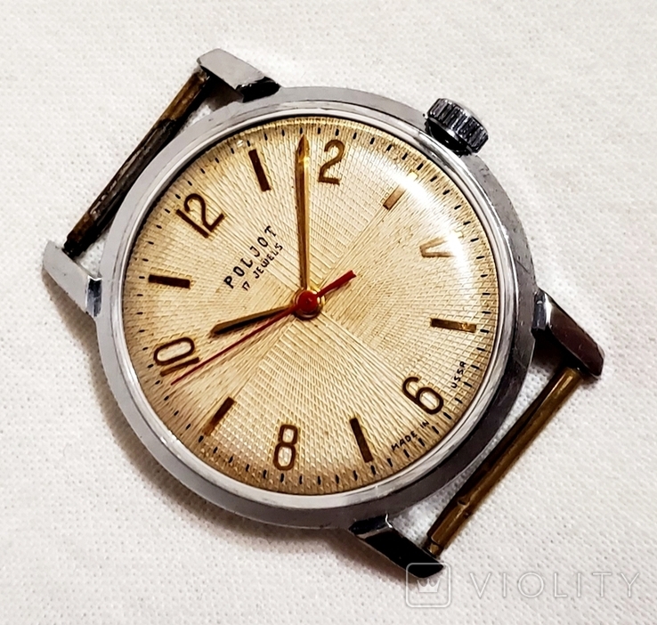 Export watch Flight of 17 stones in chrome case 1MChZ named after Kirov of the USSR, photo number 6
