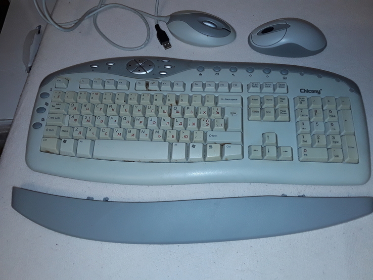 Клавиатура Chicony KBR0108 + мышка USB + мышка беспроводная.(комплект), photo number 2