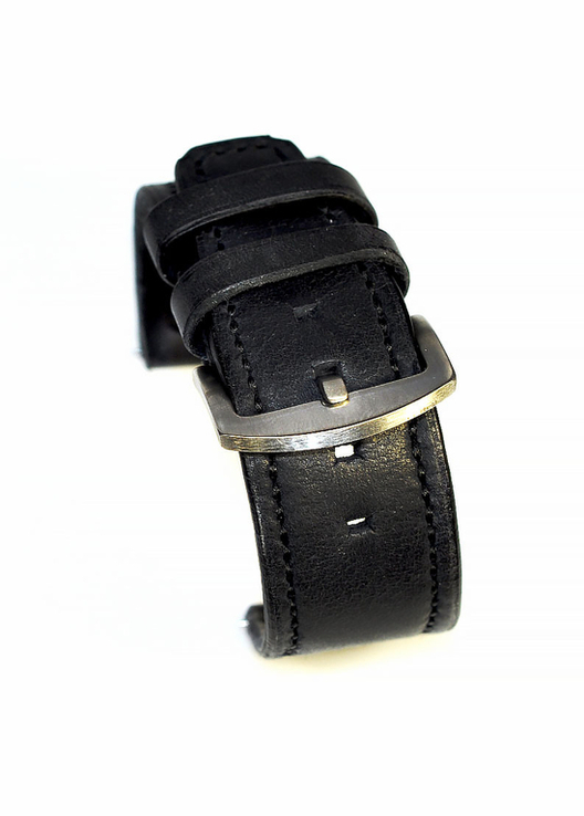 Ремешок кожаный ручной работы на часы 26 мм., фото №6