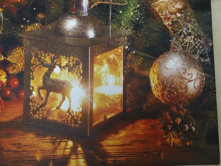 Картина "рождественский фонарь", фото №4
