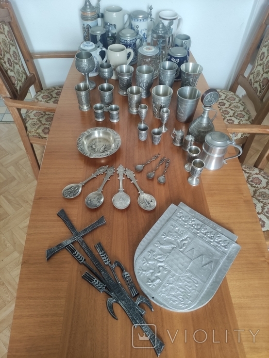 Collection of beer glasses and zinc products, photo number 2