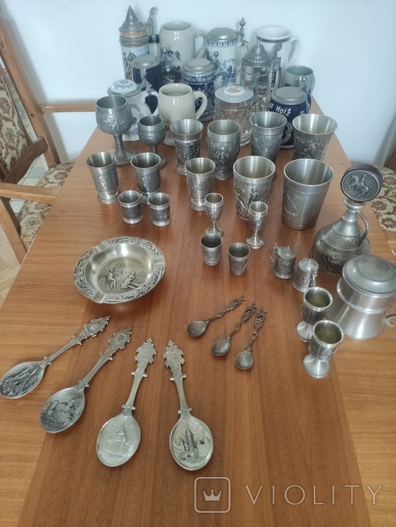 Collection of beer glasses and zinc products, photo number 8