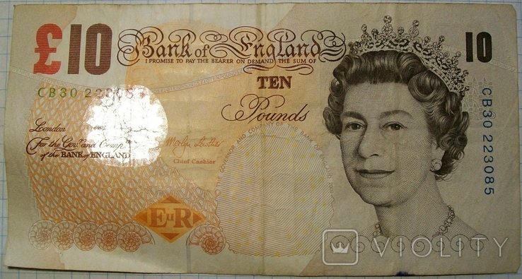 10 фунтов Великобритании 2000 г., photo number 2