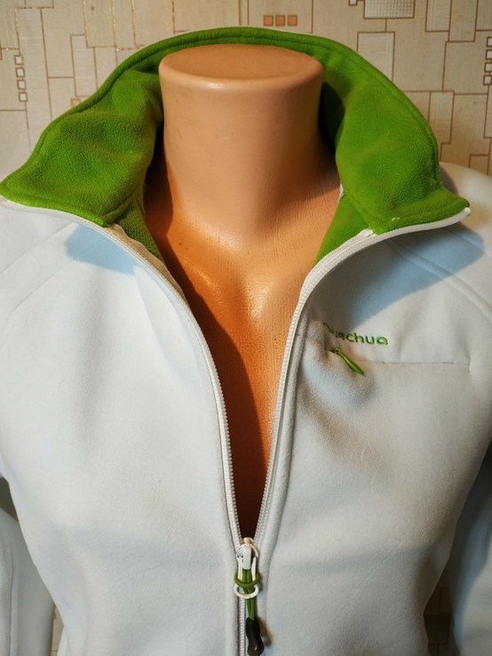 Куртка жіноча з двосторонього мікрофлісу QUECHUA p-p L (стан нового), фото №5