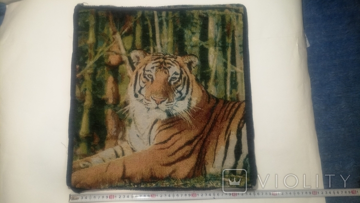 Tapestry "Tiger" 2 pieces.0.45*0.45 New, photo number 3