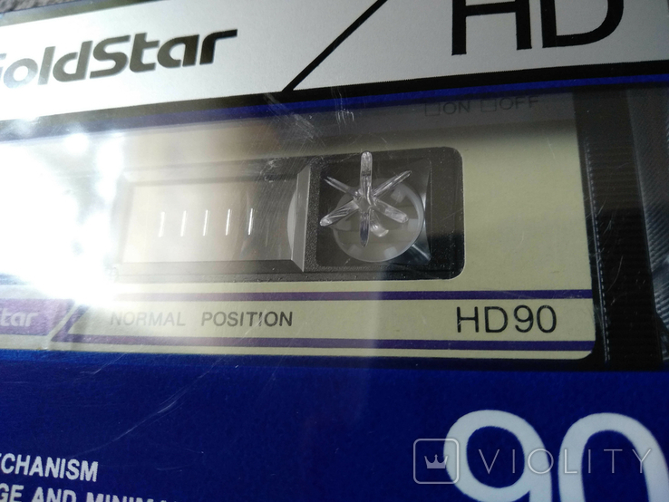 Аудиокассета GoldStar HD 90. В редком корпусе типа Maxell. Новая запечатанная., фото №7