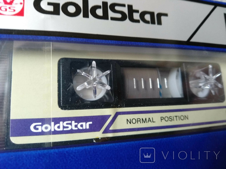 Аудиокассета GoldStar HD 90. В редком корпусе типа Maxell. Новая запечатанная., фото №8