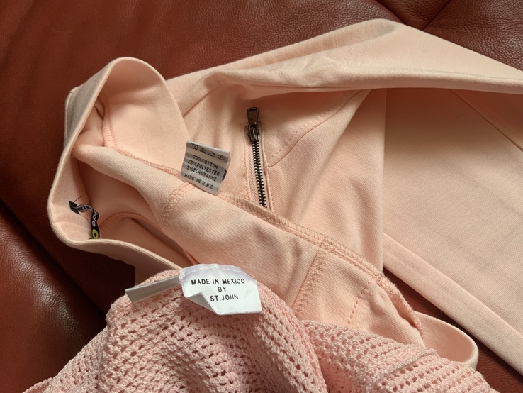 Комплект розовый новый: леггинсы, пуловер вязаный, р.S, фото №9