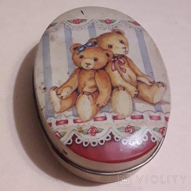 Винтажная коробочка Мишки от конфет, длина 9 см., фото №2