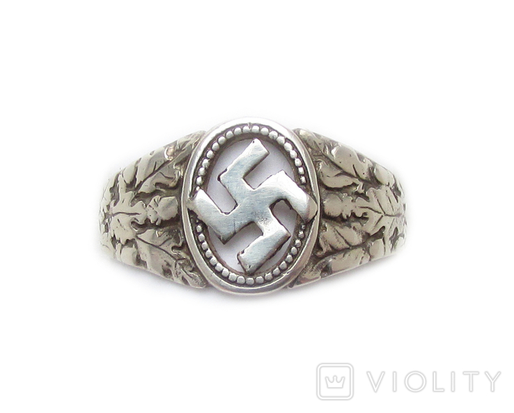 III REICH партийное NSDAP кольцо печатка серебро копия., фото №4