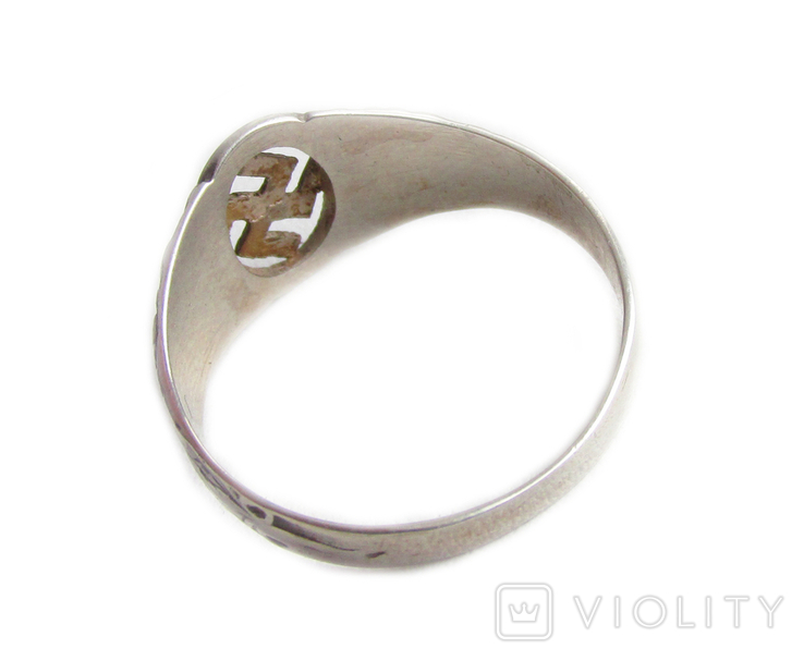 III REICH партийное NSDAP кольцо печатка серебро копия., фото №5
