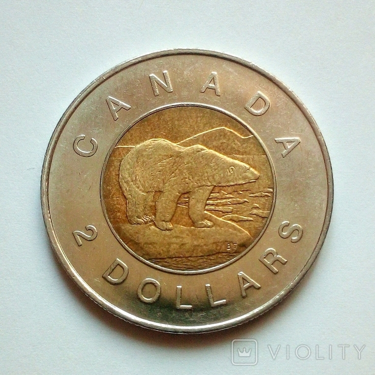Канада 2 доллара 2007 г., фото №3