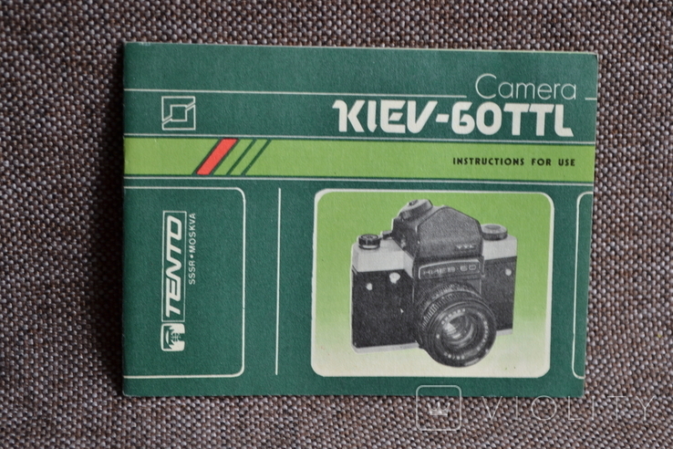 Camera KIEV-60 TTL, TENTO 1990 (SSSR-MOSKVA, vneshtorgizdat). English., photo number 2
