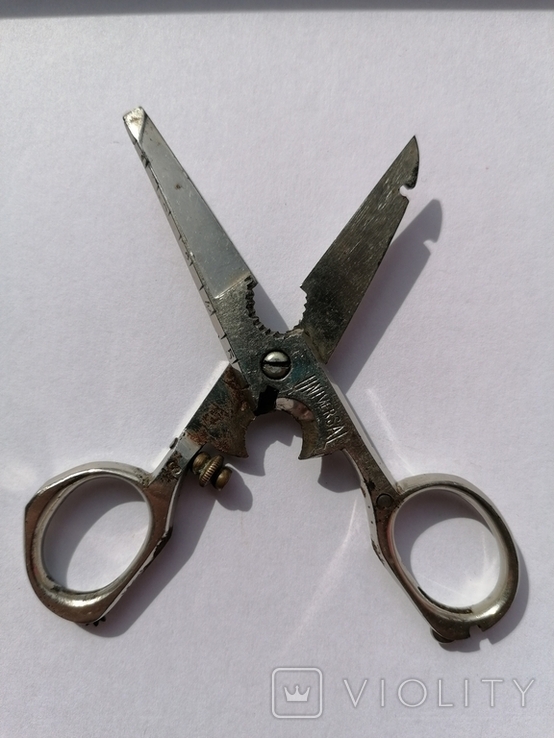 Scissors with microscopic lens Stanhope 1870., photo number 2