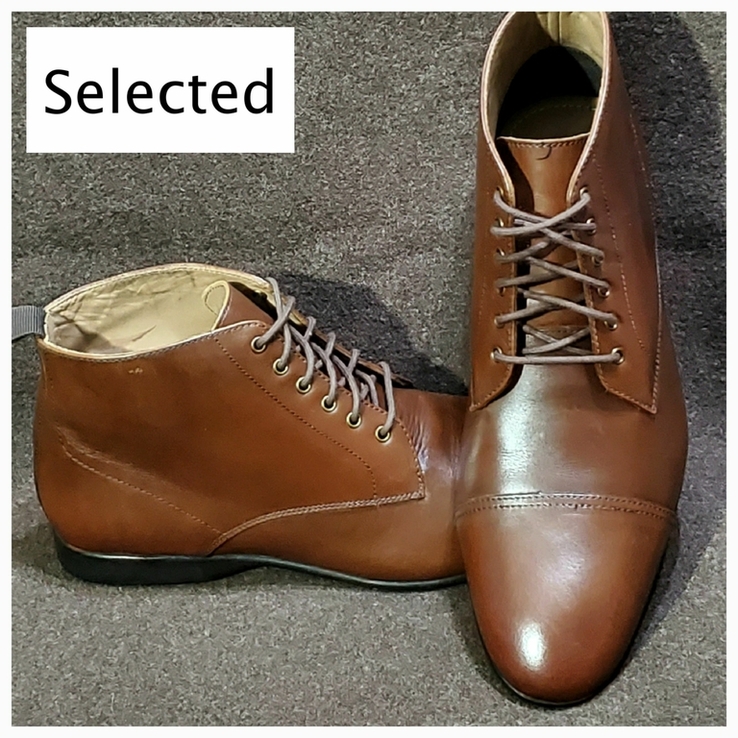 Кожаные ботинки SELECTED ( p42 / 28 cм )., photo number 2
