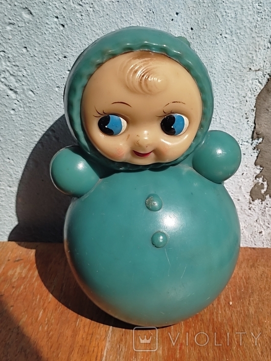 Vintage. Tumbler doll. 19cm, 50s. USSR., photo number 2