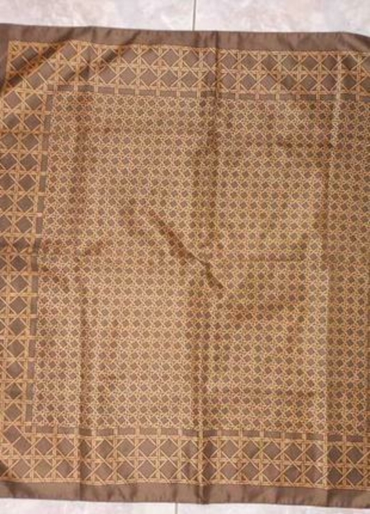 Texture,франция!стильный платок коричневый новый, numer zdjęcia 3