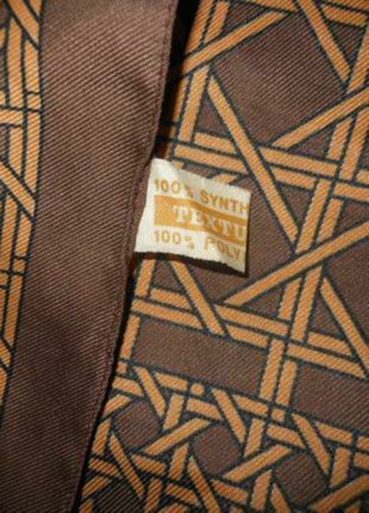 Texture,франция!стильный платок коричневый новый, numer zdjęcia 4