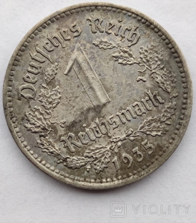 Германия , 1 Марка 1935 года ( А )., фото №4