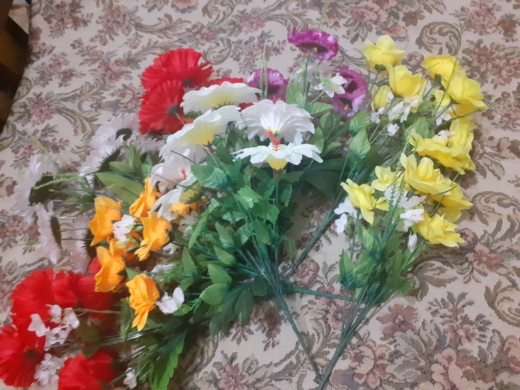 Квіти штучні 10 букетів (висота 35см), photo number 7