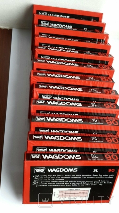 Кассеты магнитофоные WAGDOMS 12шт новые, фото №3