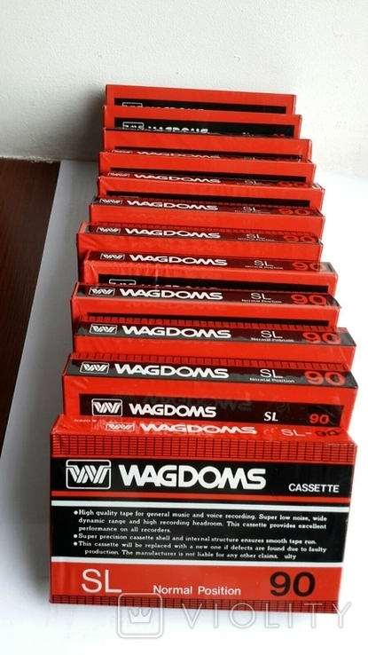 Кассеты магнитофоные WAGDOMS 12шт новые, фото №4
