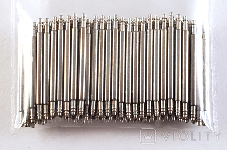 Watch lugs 18 mm Ф1.5 mm 100 pieces. Springbars, studs, pins for attaching bracelets, photo number 5