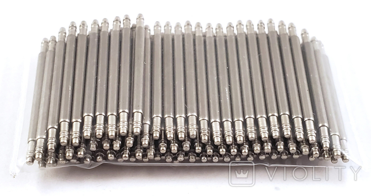 Watch lugs 18 mm Ф1.5 mm 100 pieces. Springbars, studs, pins for attaching bracelets, photo number 6