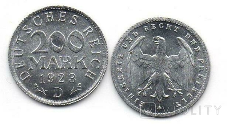 Germany Германия - 200 Mark 1923 - D