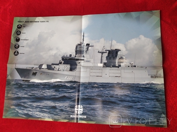 Колекція плакатів німецької військової техніки Кораблі Зброя Німеччина, фото №5