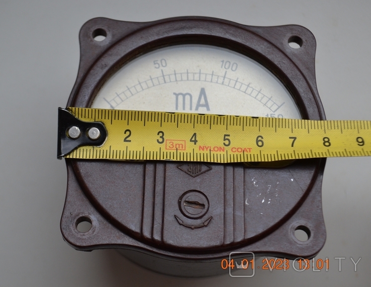 Milliammeter M358. Measurement limit: 0-150 mA. Made in the USSR. GOST 8711-60. 1961 in No. 5, photo number 12