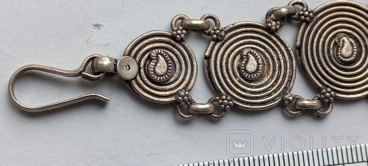 Women's bracelet 19 cm long, silver, photo number 3
