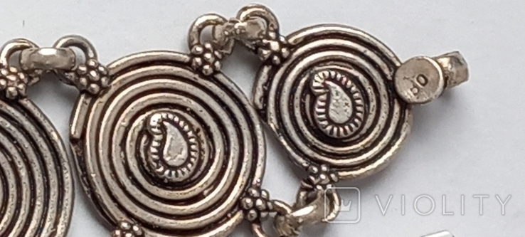 Women's bracelet 19 cm long, silver, photo number 6