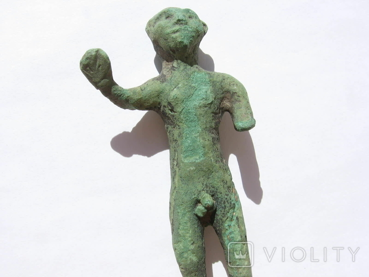 Статуэтка с мужским достоинством Рим(Фракия?) или Черняховская культура I-IV вeк н.э, фото №4