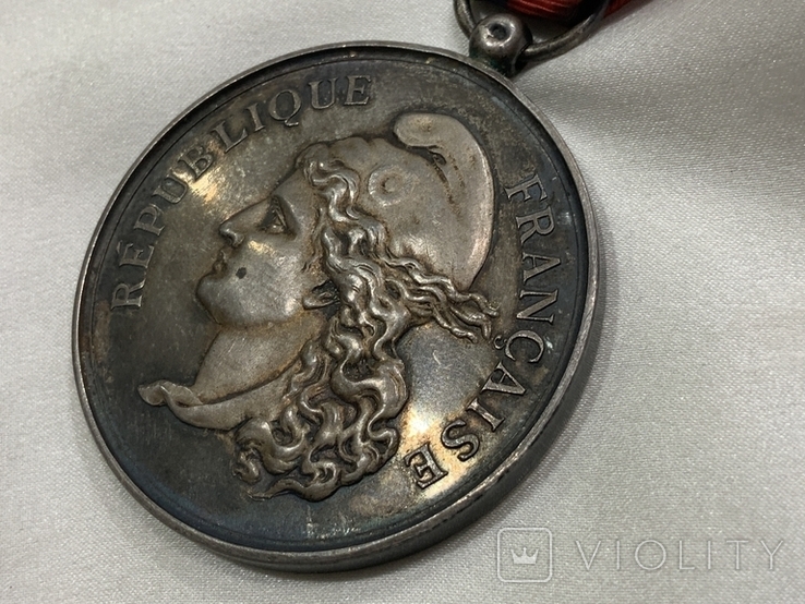 Медаль срібло 1902 рік Франція, фото №8